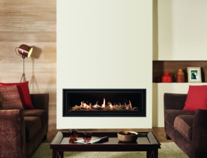 Studio 3 Gas Fire Balanced Flue efficient gas fire demonstrating the most efficient type of gas fire
