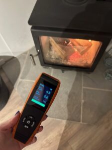 air quality for wood burner stove in relation to air pollution concerns